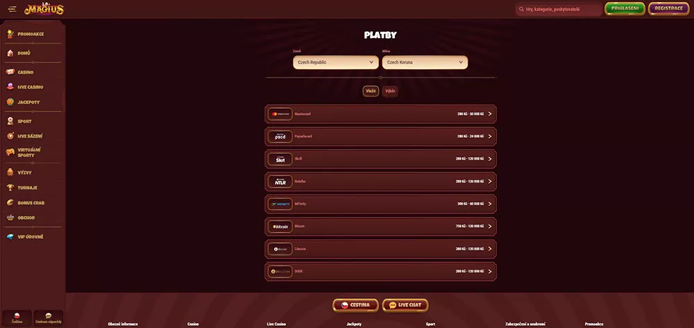 Magius brezplačni vrtljaji